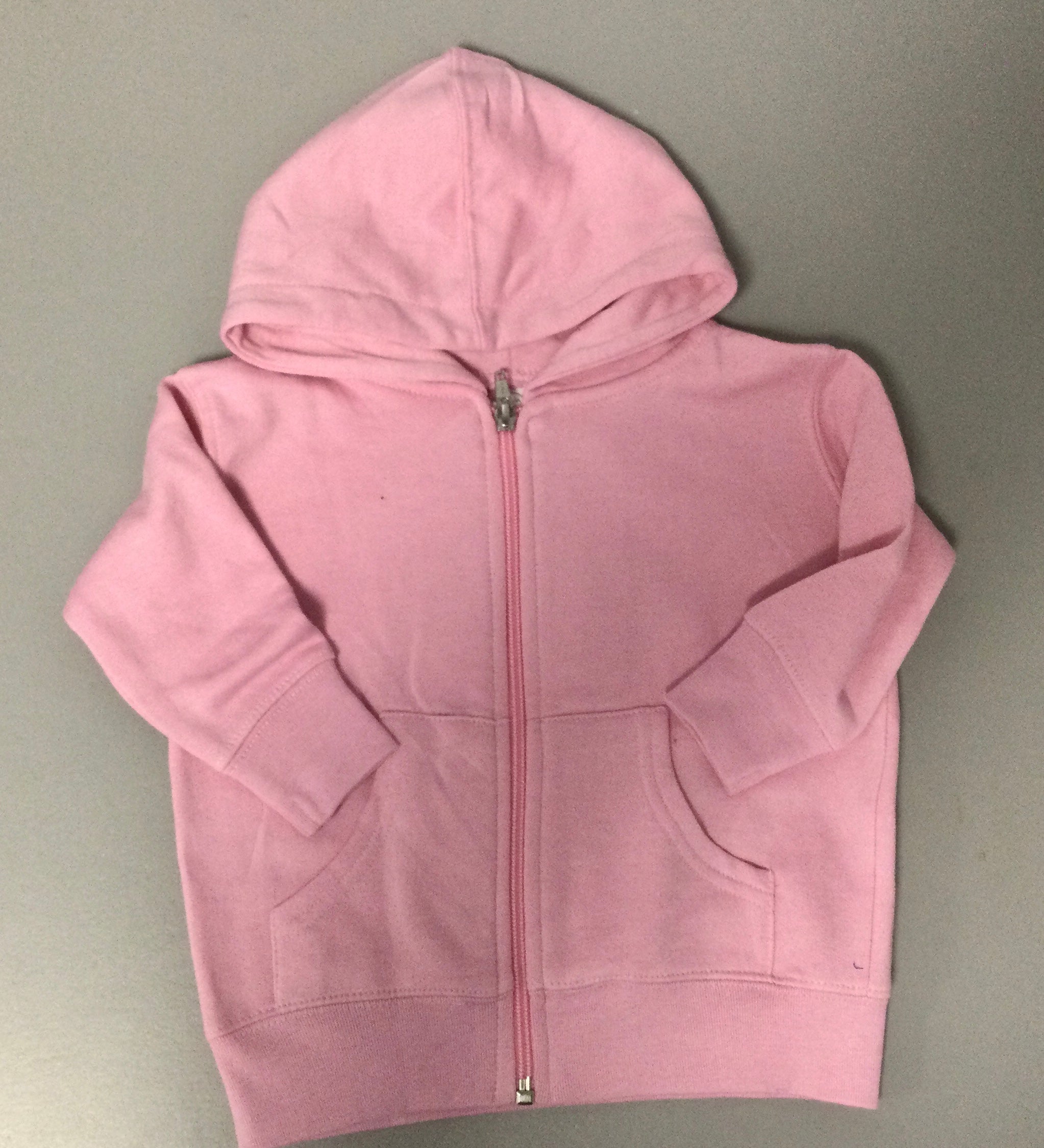 Baby Hooded Zip Up Sweatshirt Pink with Bling Logo