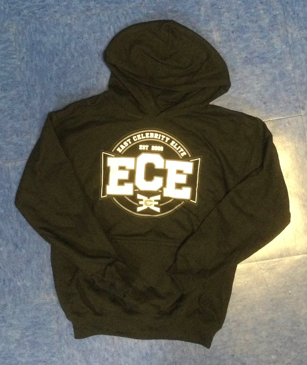 Sweatshirt Hooded Black with Black/White Logo 25/26