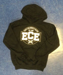 Sweatshirt Hooded Black with Black/White Logo 25/26