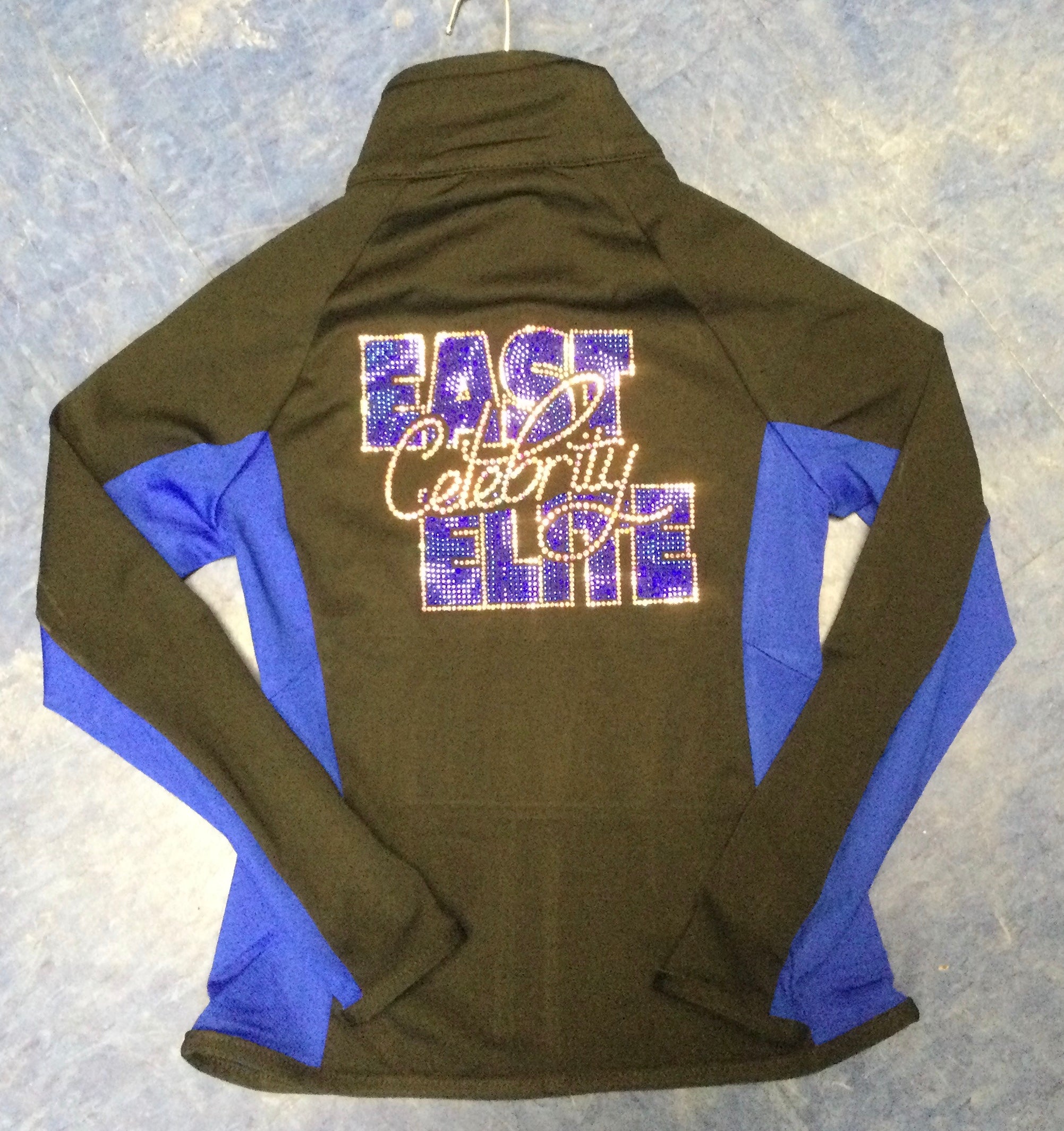 ECE Jacket Black/Blue with Bling