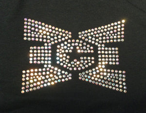 ECE Tank Crop Black with Bling Logo