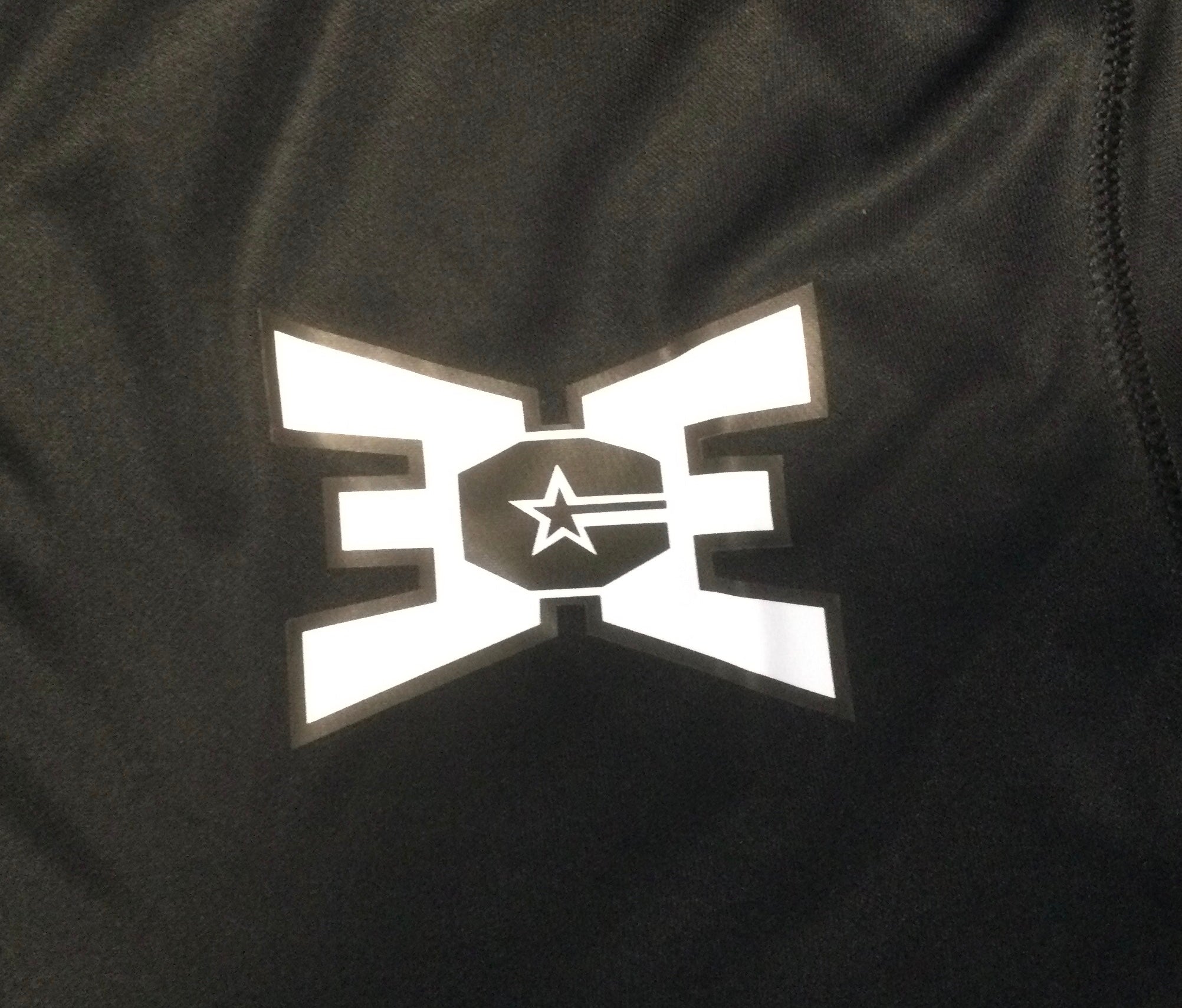 ECE Mens 1/4 Zip Black with White Logo