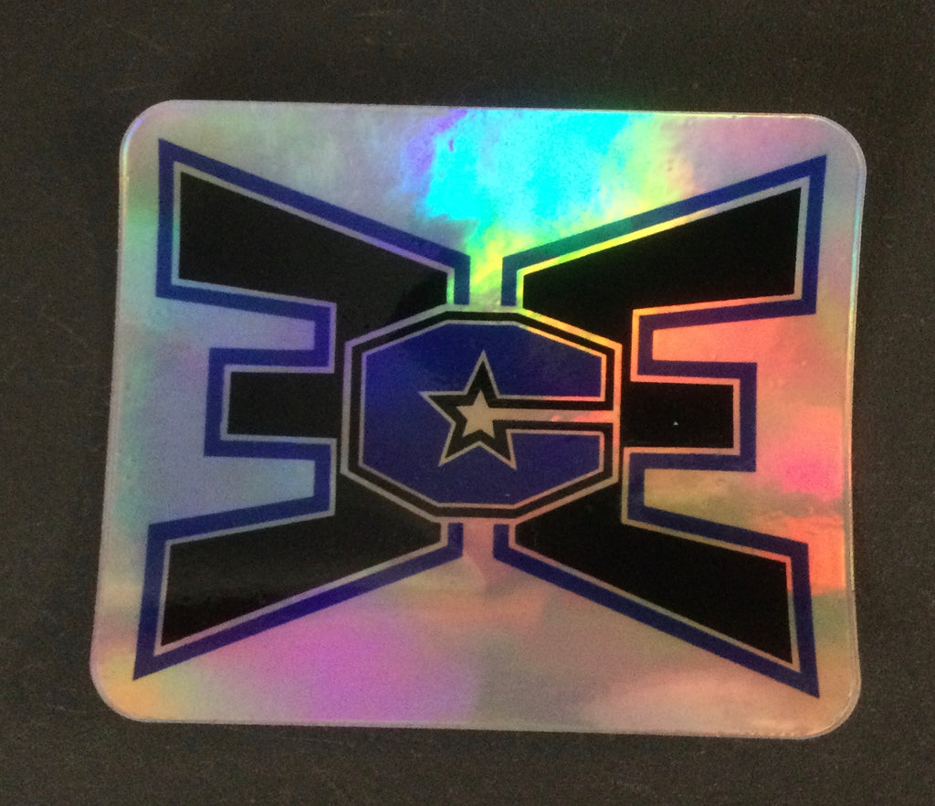 Sticker Silver/Black/Blue
