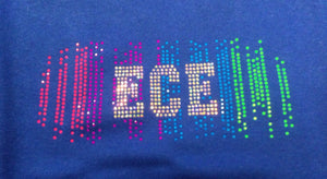 ECE Toddler Sweatshirt with neon Bling Logo