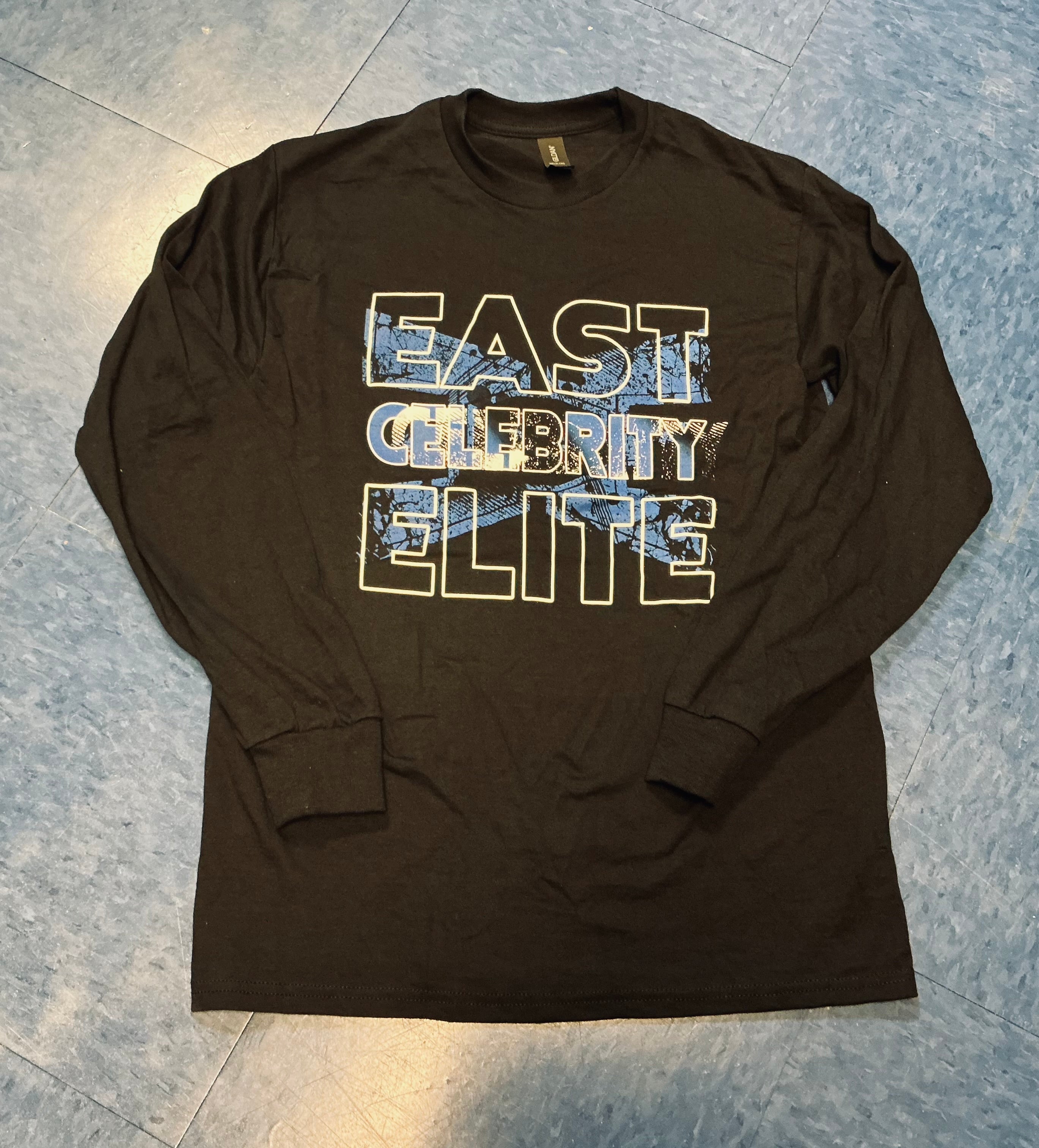 ECE Long Sleeve T-Shirt Black with Blue Logo