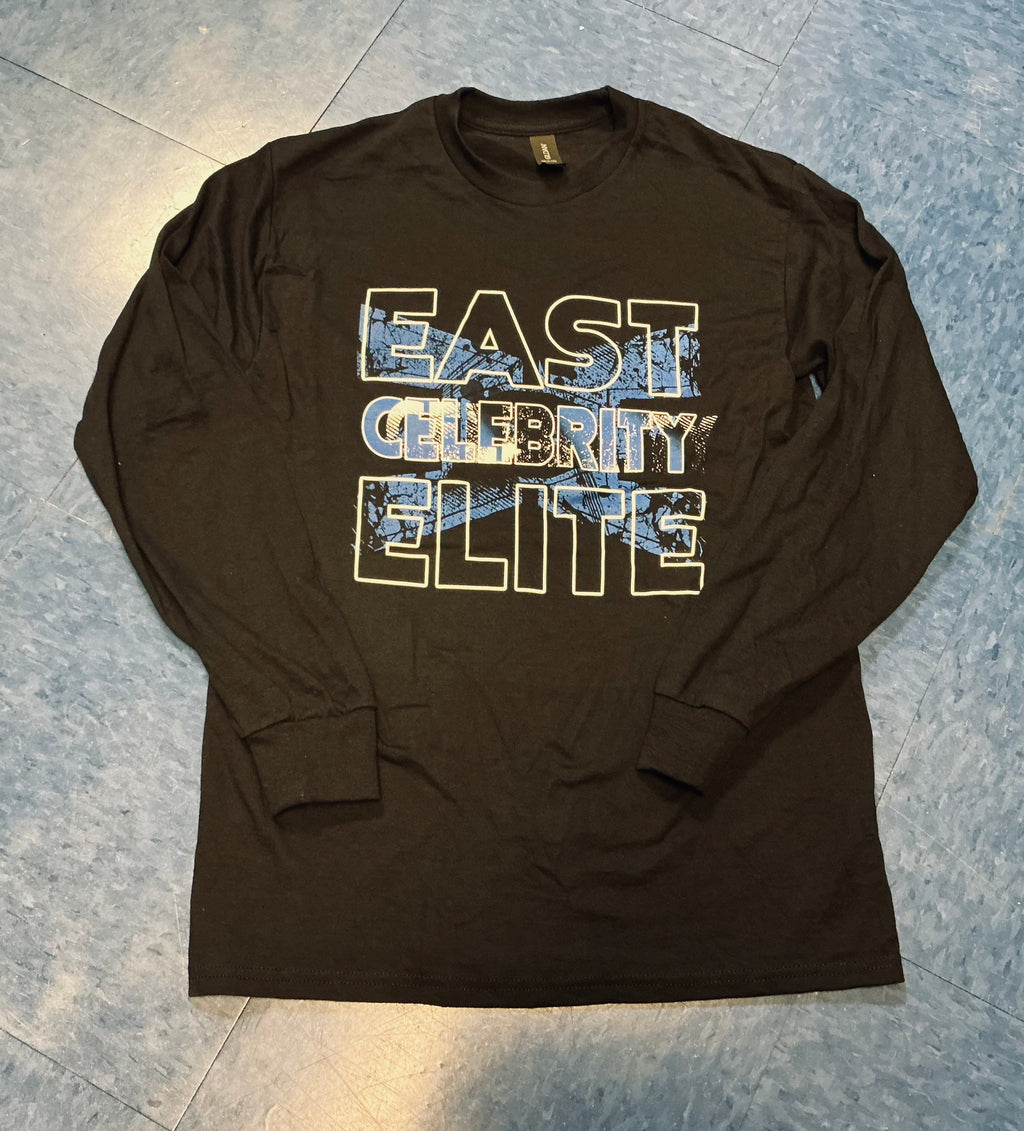 ECE Long Sleeve T-Shirt Black with Blue Logo