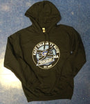ECE Hooded Sweatshirt Black with Blue/White Logo 2023