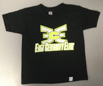 T-Shirt Youth Black with Yellow Logo
