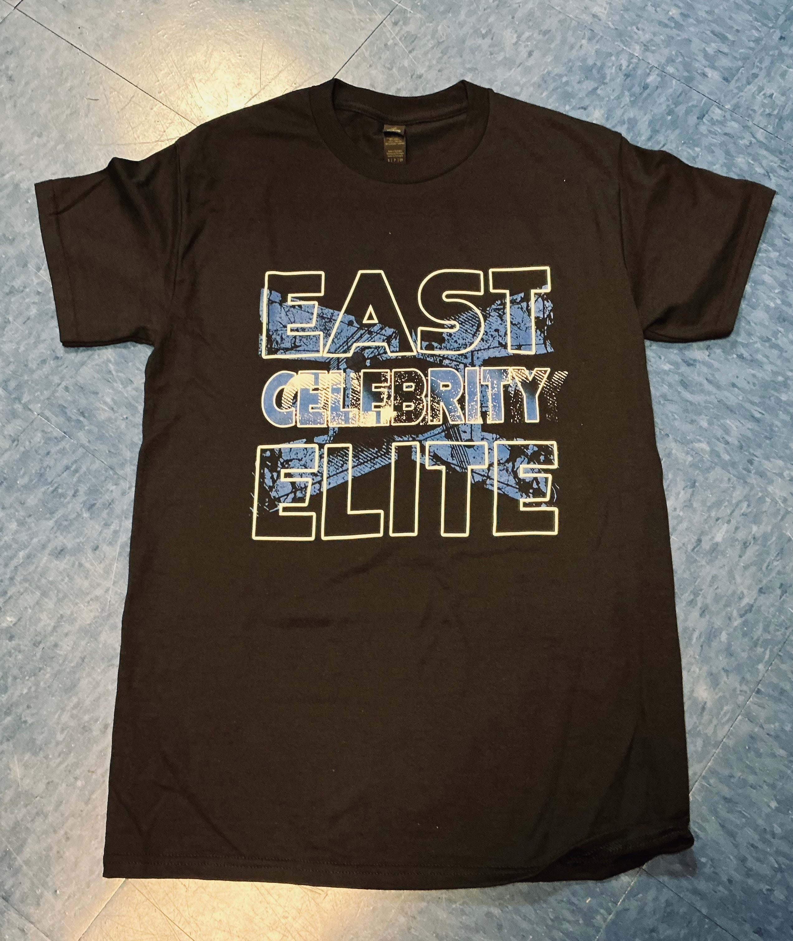 ECE T-Shirt Black with Blue Logo