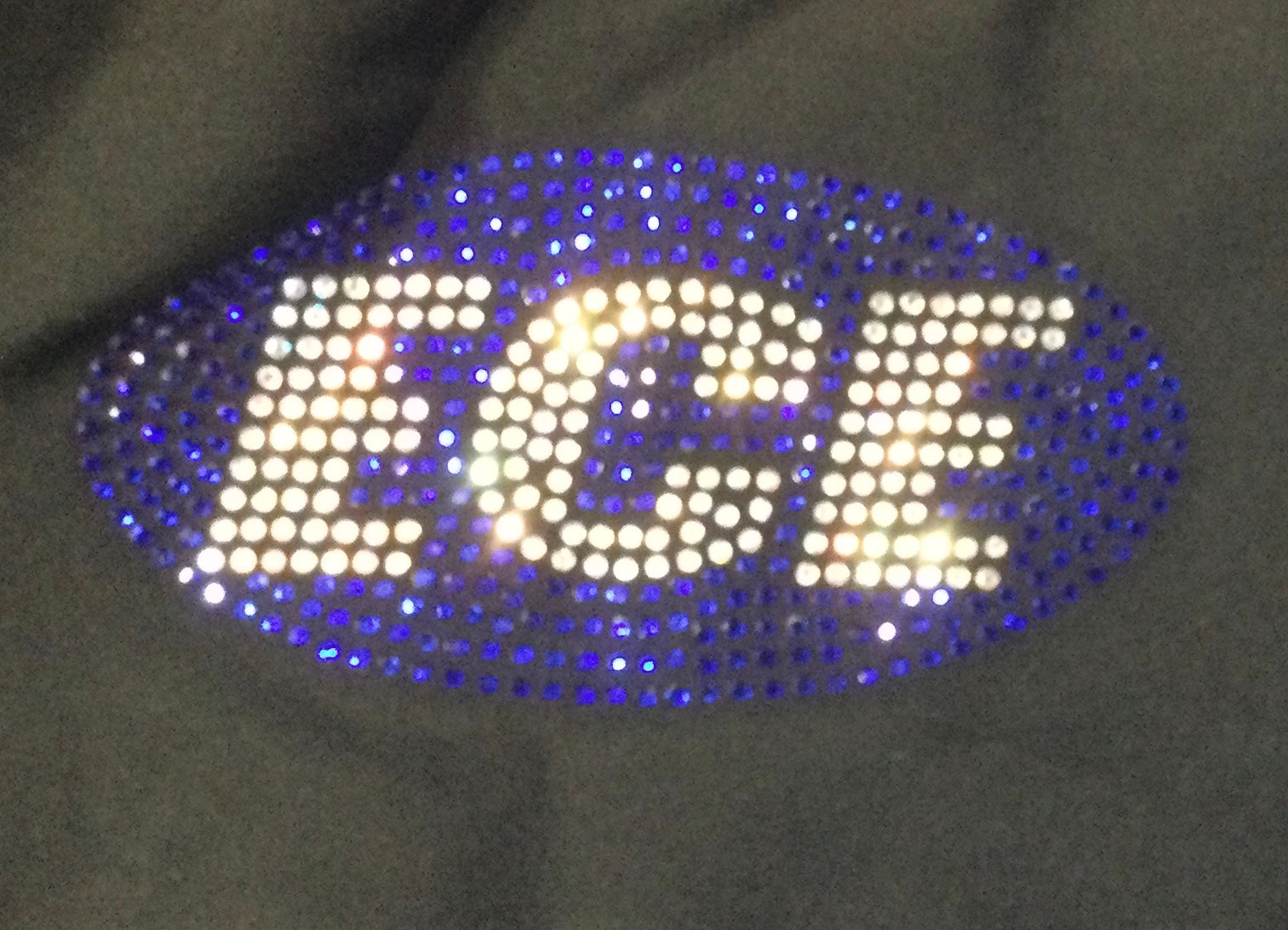 Shorts Youth Black with Silver/Blue Bling Logo