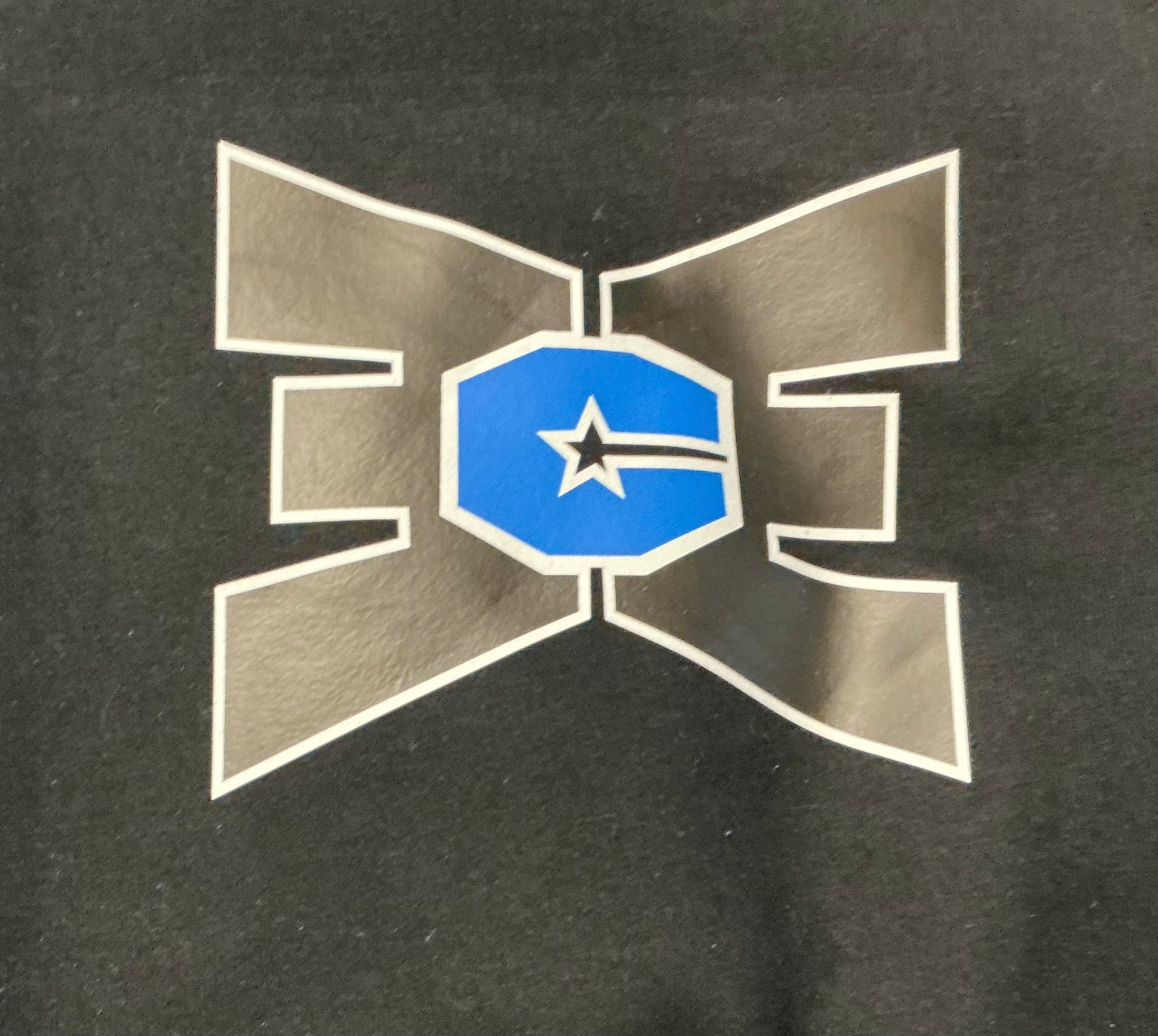 1/4 Zip long Sleeve Black with Black/Blue Logo