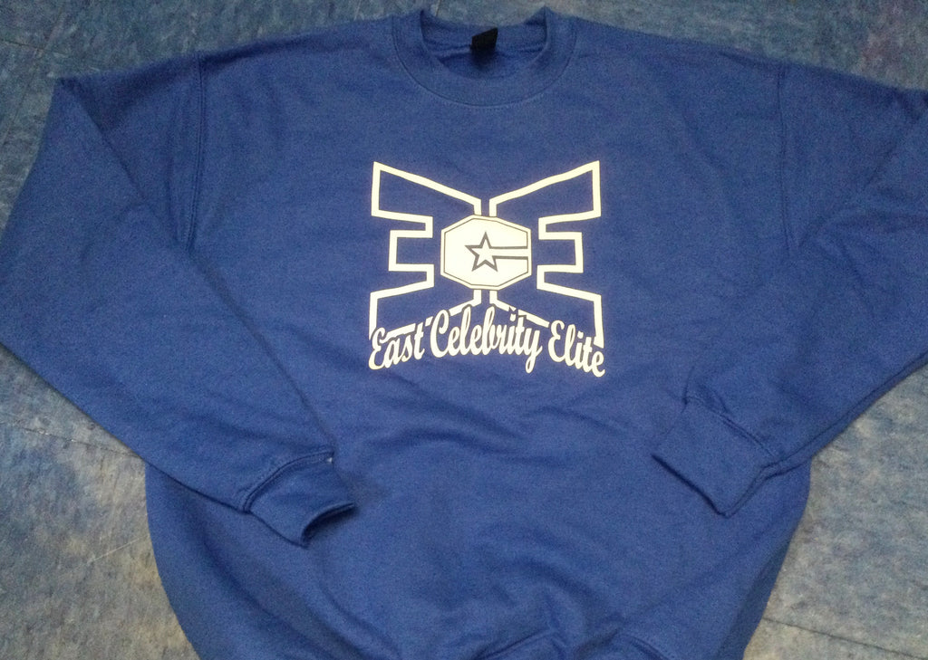 ECE Crewneck Youth Blue with White Logo