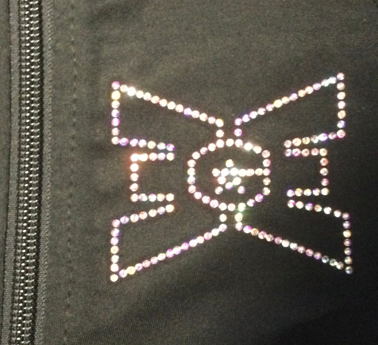 ECE Jacket Black/Blue with Bling