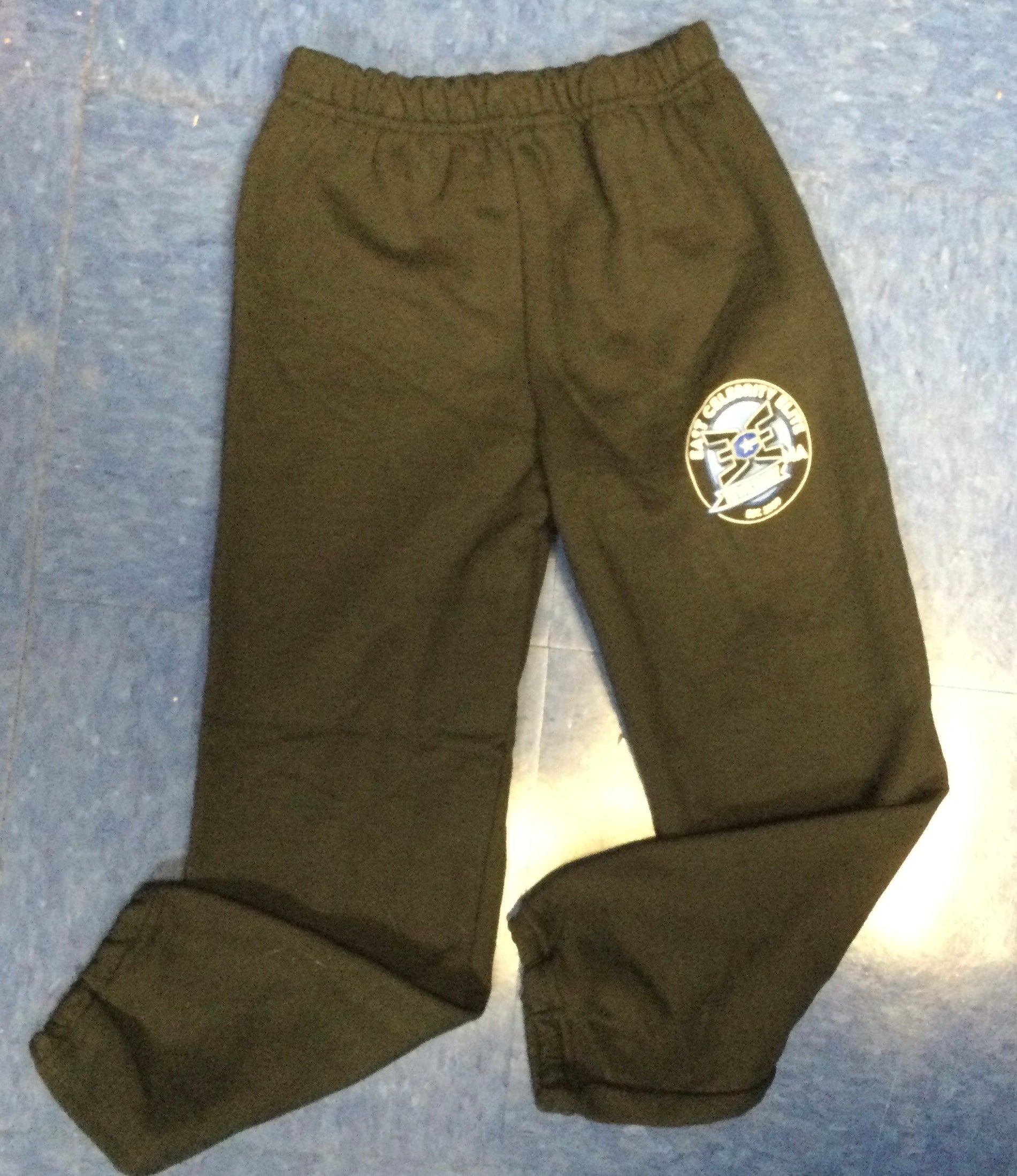 ECE Joggers Black with Blue/White Logo 2023