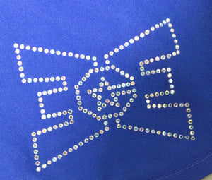 ECE Shorts Royal Blue with Bling Logo