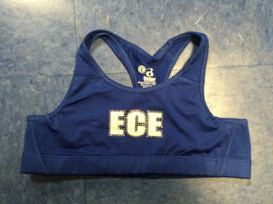 Sports Bra Youth Blue with Bling Logo