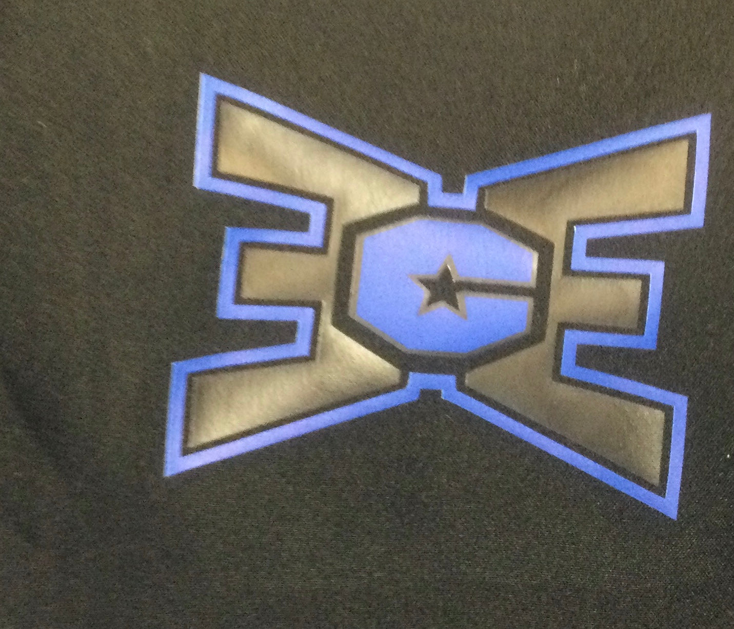 Shorts Youth Black with Blue/Black Logo