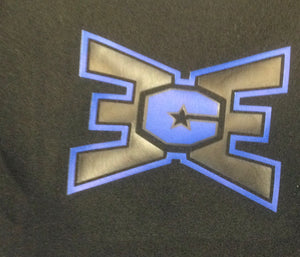 Shorts Youth Black with Blue/Black Logo
