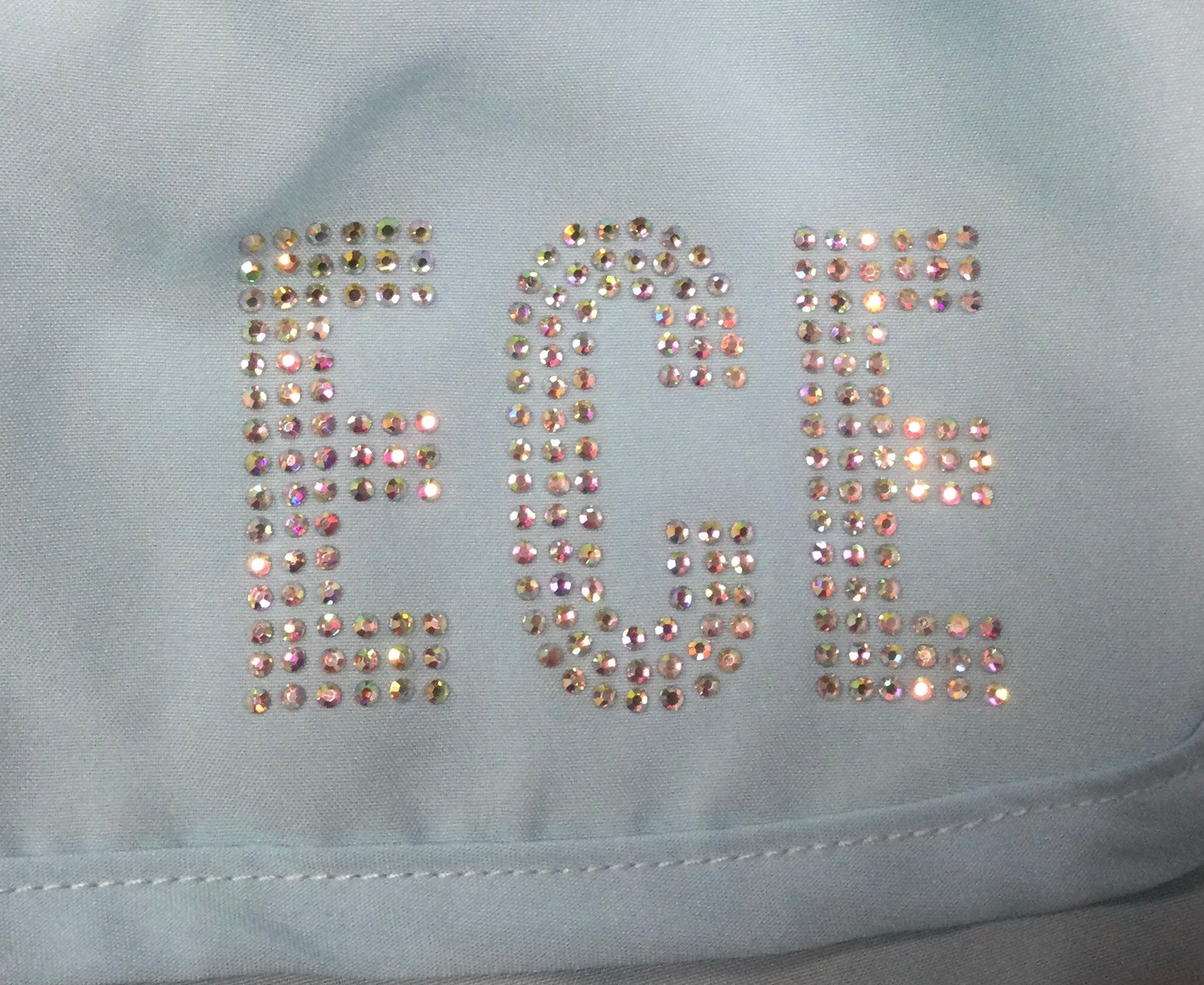 Shorts Aqua with Bling Logo