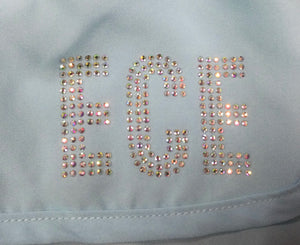 Shorts Aqua with Bling Logo