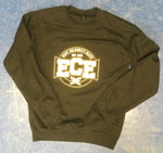 Sweatshirt Crewneck Black with Black/White Logo 25/26