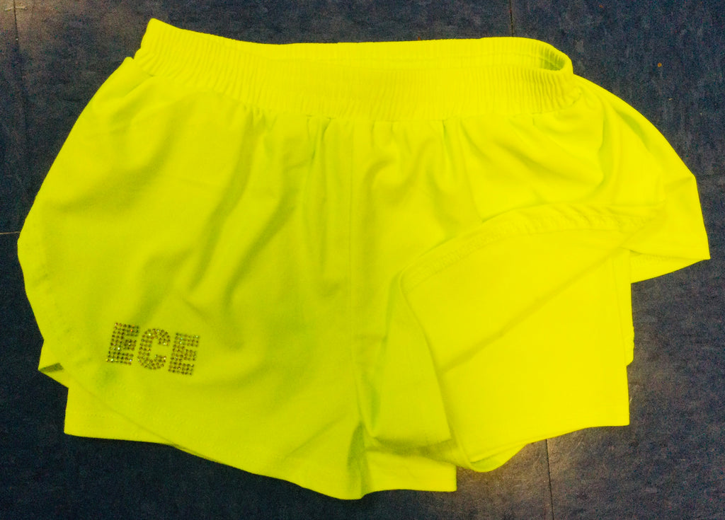 ECE Butterfly Shorts Neon with Bling Logo