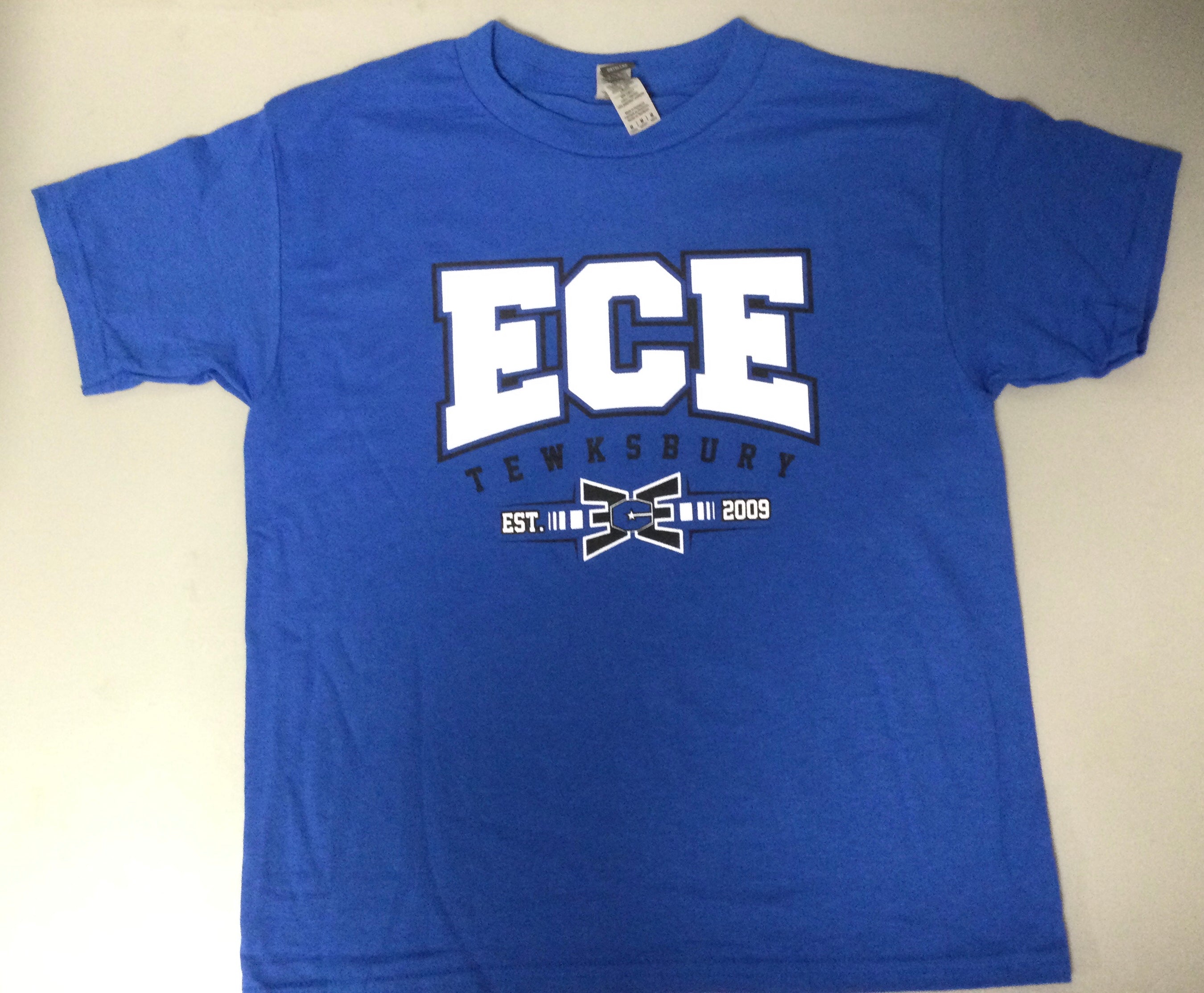 ECE Practice T-Shirt Blue White Logo