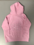 Baby Hooded Zip Up Sweatshirt Pink with Bling Logo
