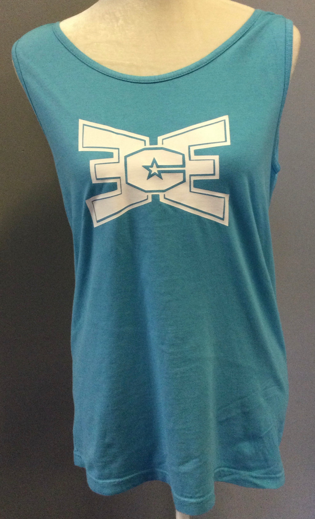 Tank Top Blue with White Logo